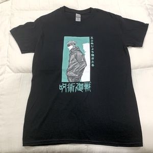 Black/Green Jujutsu Kaisen Anime Shirt